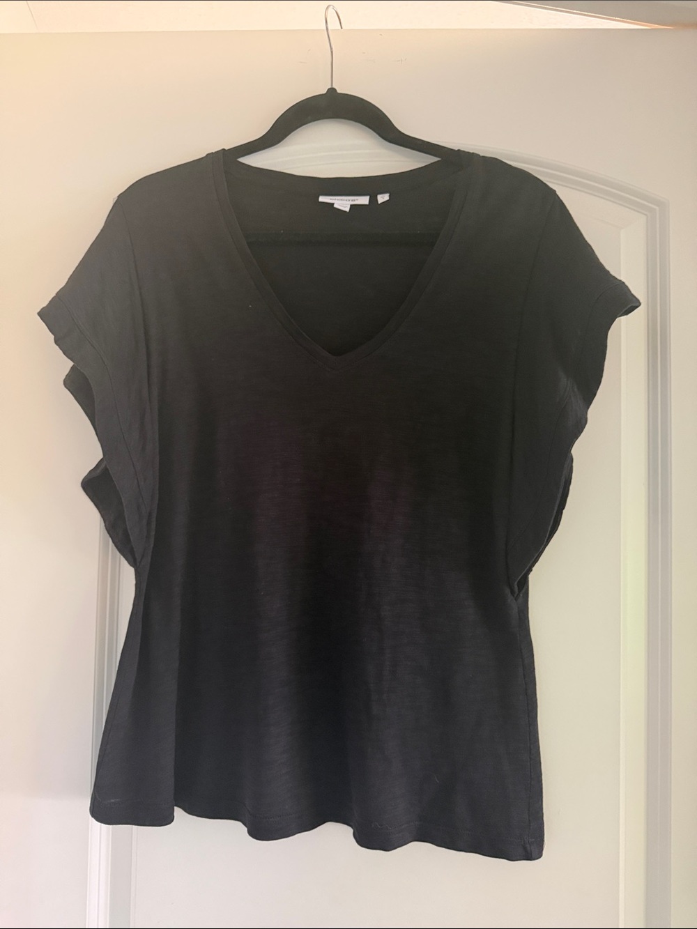 Chico’s V-Neck Short Sleeve Top - Black